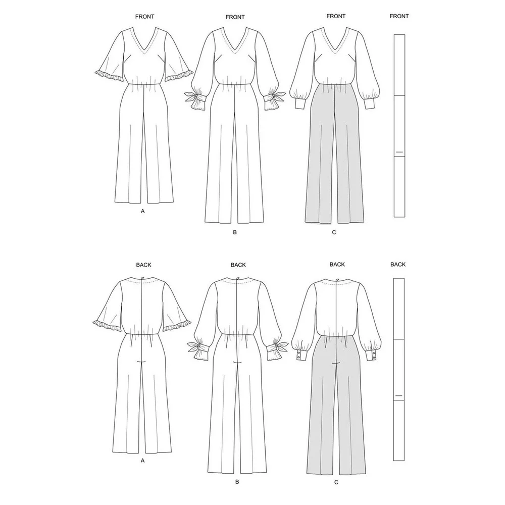 Butterick Sewing Pattern 6716 Jumpsuit Sash Misses Size 14-22